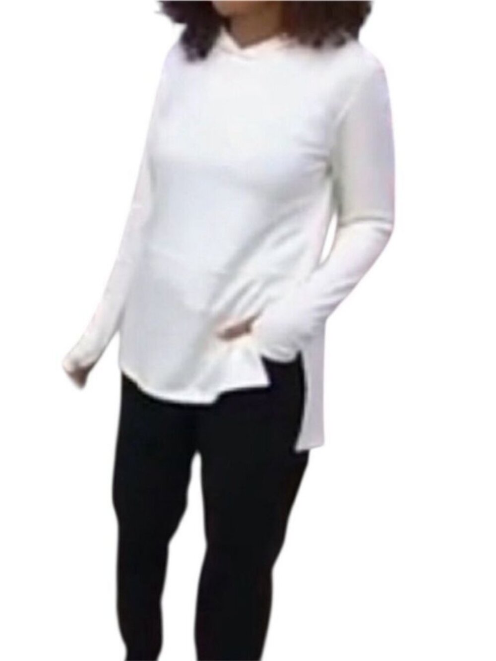 AnyBody Plush Terry Hooded Pullover